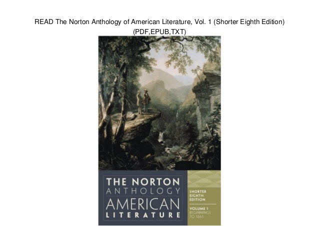 Norton Anthology Of American Literature 8th Edition Pdf Free Download powerfulneed